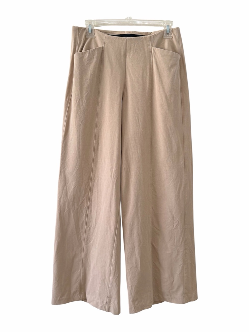 Old Navy Extra High-Waisted Trousers Seam Details Beige in size Me